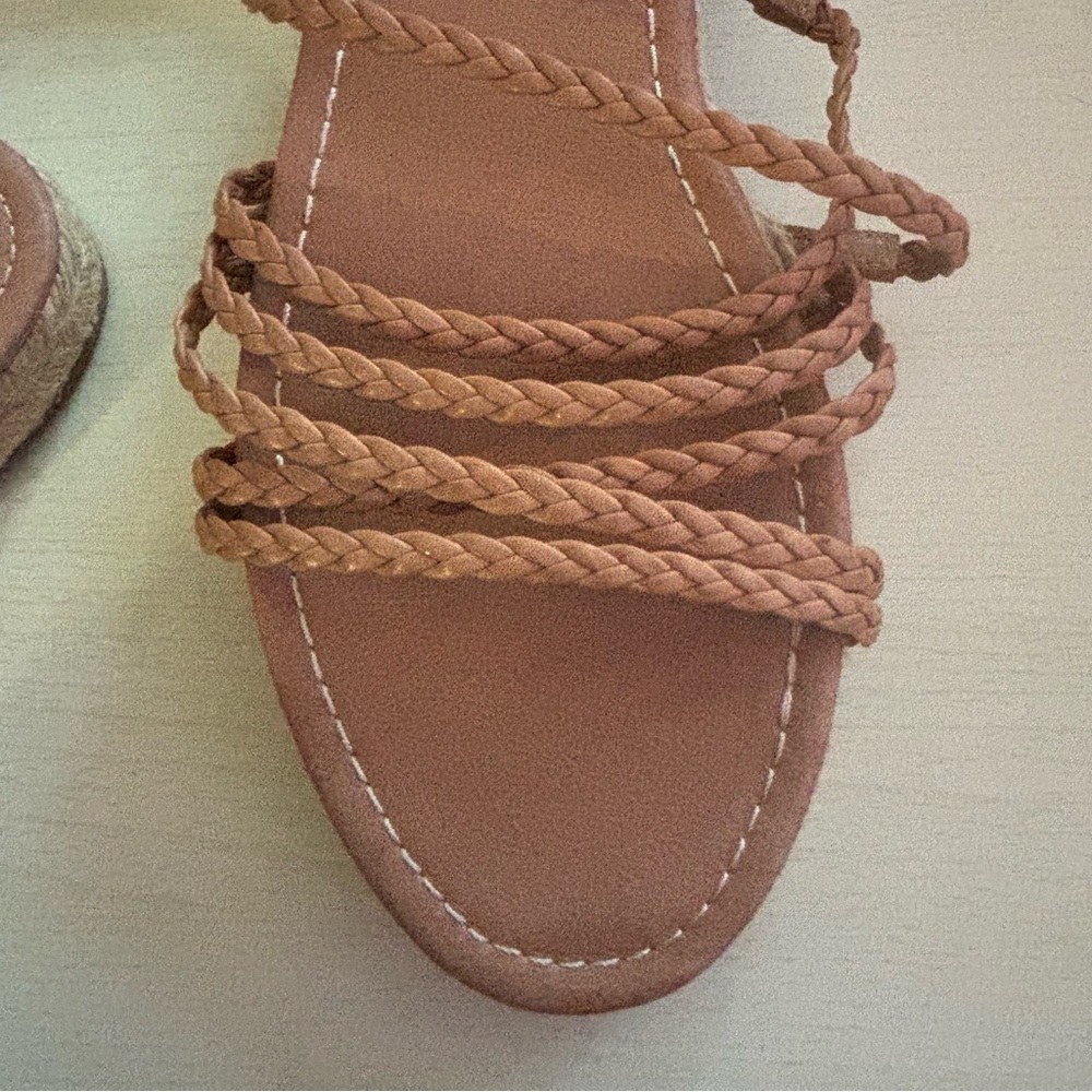 Madewell Women's The Kathryn Espadrille Slide Sandal Leather Size 8 MD777 NWOB - Picture 9 of 11